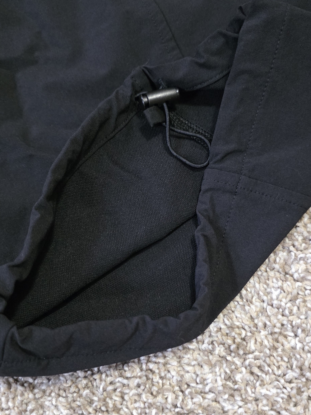 Adjustable Wide Leg Cargo Pants in Black - Picture 5 of 6